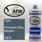 Preview: Opel, Ambiente Blau Metallic, GKW: 400ml Sprühdose, von ATW Autoteile West.